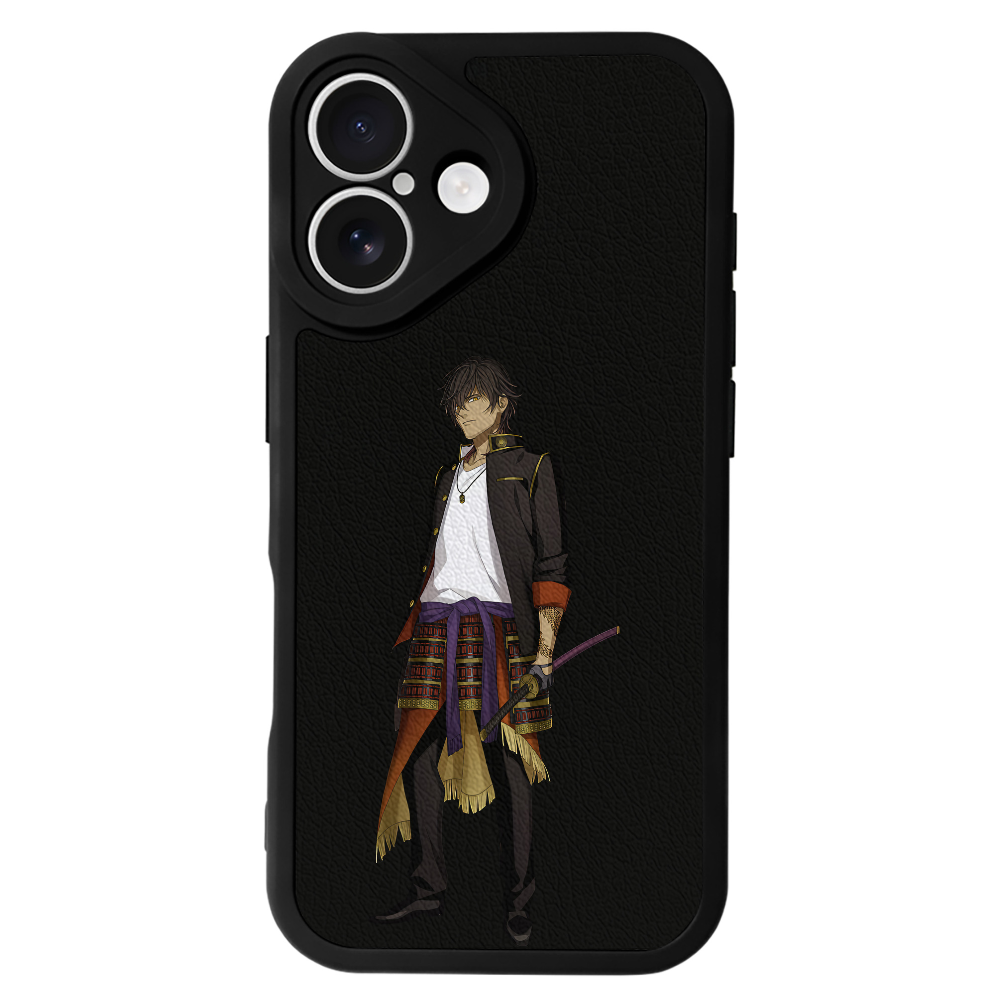 （画像用） 刀剣乱舞 Touken Ranbu 【iPhone 16シリーズ対応】シリコンスマホケース（レザー調） 材質：シリコン